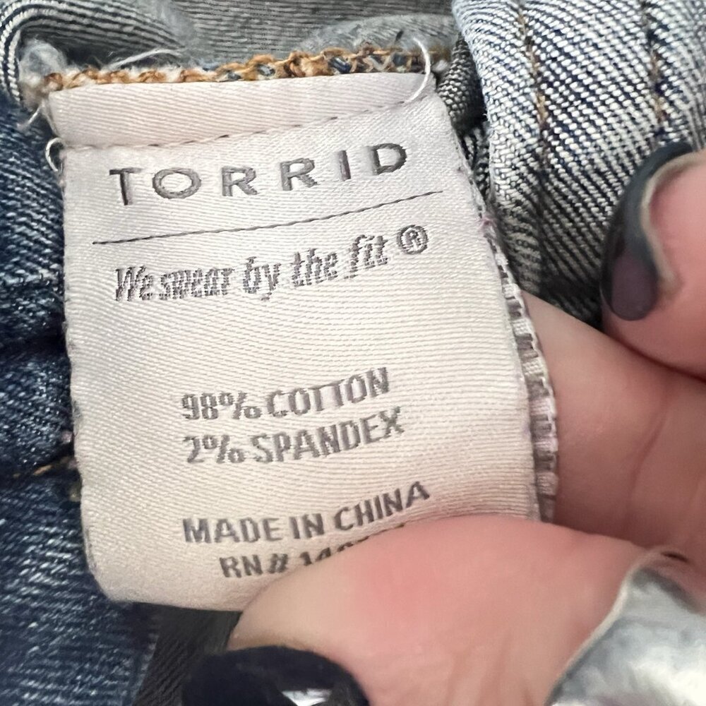 NWOT Torrid denim jean jacket Plus size 2X cotton - Picture 6 of 6